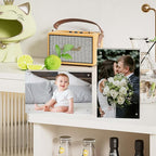 5x7 Acrylic Magnetic Picture Frames 5x7 Clear Picture Frames,5 by 7 Frameless Acrylic Photo Frame,Free Stand Double Side Picture Frame with Gift Box