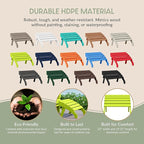 WestinTrends Dylan Outdoor Patio HDPE Adirondack Ottoman Footrest, Lime