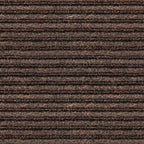 House, Home and More Indoor Outdoor Double-Ribbed Carpet Runner with Skid-Resistant Rubber Backing - Bittersweet Brown - 4 Feet x 25 Feet