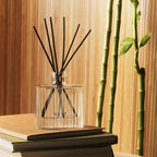 NEST New York Reed Diffuser, Bamboo - 5.9 fl oz - Fragrance for Up to 90 Days - Reusable, Refillable Glass Holder - Includes 8 All-Natural Reed Sticks - Flame Free