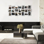 Jerry & Maggie 4X6 Collage Picture Frames for Wall Decor, 21 Opening Collage Wall Hanging for 6x4 Photo, Multi Picture Frame Set with One-piece Design White