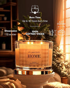 96NORTH Fresh Linen & Soft Amber Candle | Large 3 Wick Jar Candle | 12 Oz Up to 50 Hours Burning Time | 100% All Natural Soy Wax | Relaxing Aromatherapy Candle | Housewarming Gift for Women and Men