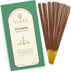 Citronella Incense Sticks, Organic Hand Dipped 100 Sticks with Natural Herbs & Aromatic Ingredients, Burn Time 45 to 60 Minutes, Incense for Positivity, Yoga, Meditation, Relaxation, Spiritual Gift
