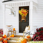 6Pcs Artificial Maple Leaves Branches Fake Fall Maple Shrubs for Thanksgiving Christmas Festival Garland Decoration