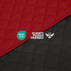 Martex Reversible Coverlet – King Bed Quilt – Lightweight King Size Bedding – Durable King Size Quilts for Bed – Soft - Easy Care Bedding – Ebony/Red