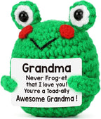 LEJIAJINW Christmas Grandmother Gifts for Grandma, Grandma Christmas Birthday Gift for Women/Gigi/Nana/Grammy/Granny/Grandmother Mothers Day or Valentines, Cute Handmade Crochet Bee Themed Stuff