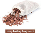 Pack of 24 Cedar Sachets Bag, Red Cedar Chips Sachets for Clothes Storage, Home Fragrance Sachet for Drawers and Closets, LV-F-CC-1