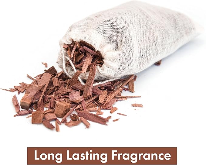 Pack of 24 Cedar Chips and Lavender Sachets (12 Lavender, 12 Cedar) - Home Fragrance Sachet for Drawers and Closets, LV-F-LC-1