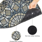 CHICHIC Entrance Door Mat Large 18 x 30 Inch Entry Way Doormat Front Door Rugs Outdoors Heavy Duty Welcome Mat Non Slip Rubber Back Low Profile for Garage, Patio, High Traffic Area, Blue