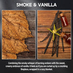 Smoke ＆ Vanilla Candle, 9oz Scented Candle for Men, Scented Candles for Home, Gifts for Men, Personalized Blessing Minimalist Men's Gifts