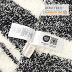 Snuggle Sac Queen Size Bed Blanket Stripe Black, Super Soft Warm Bedding Blankets Cozy Knit Fuzzy Plush Blankets for Bed, Living Room, Stripe Black, Queen 90"x90"