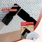 Reusable Carpet Grippers,Non Slip Rug Pads Grippers for Hardwood Floors and Tiles, Washable,Strong Adhesive Grippers for Area Rugs, Keep Corners Flat, Non-Damaging for Floor Mysterious Black(16)