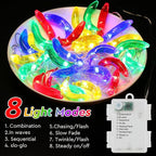 Couah [ 8 Modes & Timer ] Tropical Fruit Banana String Lights, 16 FT Summer String Lights with 30LED Banana Lights, Summer Fairy Lights Battery Operated for Tropical Beach Party Birthday Summer Decor