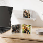 Acrylic Mini Frames 2x2, 3 Pack, Small Frame 2x2 for Tickets, Clear Picture Frame Small Tips Holder