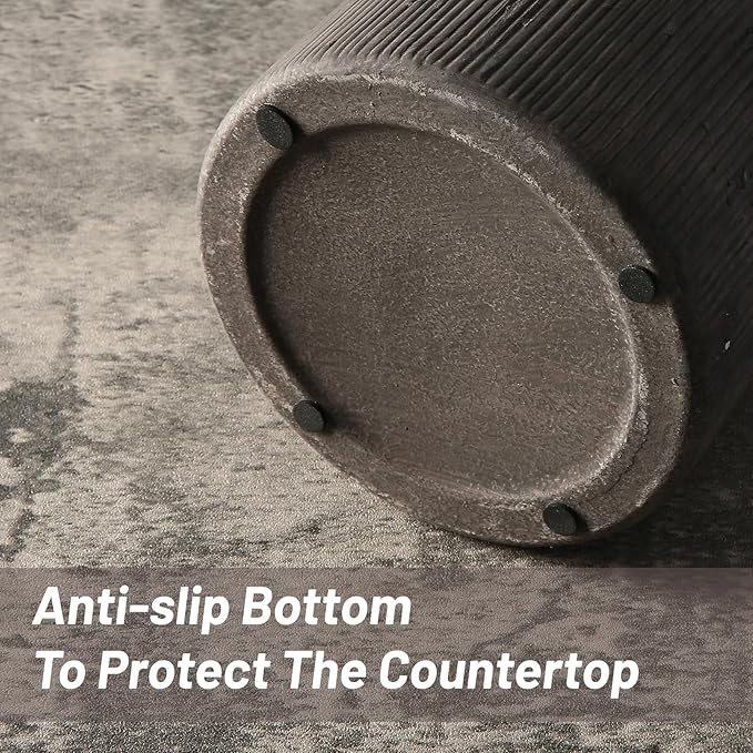 Rustic Vases for Home Decor. Ceramic Vase for Dining Table Decor. Terracotta Decorative Vase 6.1IN. ZSHLXM