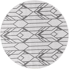 Keen Home Design Terrace Outdoor Round Rug - 5ft Round Washable Indoor/Outdoor Rug for Patio, Kitchen, Balcony, Beach, Garden, Deck and Porch, Size: 5'3" Round