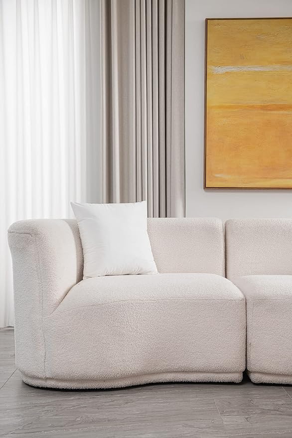 26x26 Euro Pillow Covers : 2 Pack Cozy Soft Velvet Oversized Couch Pillow Shams, Square Throw Pillow Cases for Living Room Sofa, White