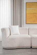 Decorative Pillow Cases 20x20 White: 2 Pack Cozy Soft Polyester Square Throw Pillow Covers for Farmhouse Home Decor