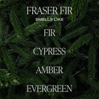 Sweet Water Decor Fraser Fir Soy Candle | Cypress, Evergreen, Cedar, and Fir Balsam Scented Candles for Home | 12oz Black Stoneware Jar, 60+ Hour Burn Time, Made in The USA