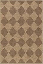 Lahome Checkered Easy Jute Rug, 2x3 Entryway Rug Indoor Outdoor Front Door Mat, Farmhouse Neutral Non Slip Non Shedding Washable Kitchen Mats for Floor Foyer