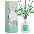 Airkeep Reed Diffuser Set,3.38 fl oz (100 ml) - Pure Gardenia Oil Diffusers with 8 Reed Sticks, Home Fragrance Reed Diffuser for Bathroom Shelf Decor
