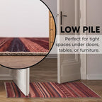 Keen Home Design 2x3 Rug - Machine Washable Entry Rug with Non-Slip Backing, Ideal for Enteryway, Kitchen, Bathroom, Laundry Room - Vintage, Easy Clean, Durable, Low Pile Rug - (2' x 3')