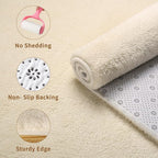 Sour Lemon 6x9 Soft Fluffy Machine Washable Non Slip Carpet Rugs for Living Room, Bedroom, Playroom, Kid's Room - Fluffy Home Decor