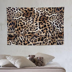 HZOHNAGO Leopard Print Tapestry Nature Wildlife Vintage Cheetah Fur Spot Animal Skin Wild Animals Spots Printed Wall Tapestry Painting Wall Hanging for Bedroom Living Room Dorm 60" W x 40" H
