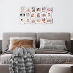 Jerry & Maggie 4X6 Collage Picture Frames for Wall Decor, 18 Opening Collage Wall Hanging for 6x4 Photo, Multi Picture Frame Set with One-piece Design White