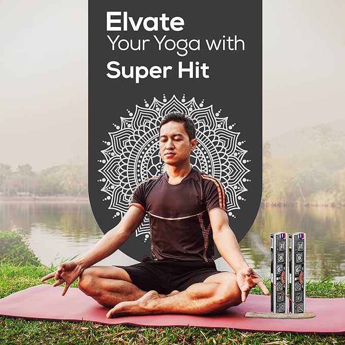 Satya Super Hit Incense Sticks, Satya sai Baba Insenses 15gmx12 Pack with Raajsee Incense Holder Bundle, Nag Champa Natural Incense 180 gm