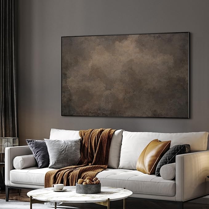 SIGNWIN 30"x60" Extra Large Framed Wall Art Neutral Cloudy Abstract Illustration, Soft Atmospheric Design for Home Living Room Bedroom Decor (Frame Assembly Required)