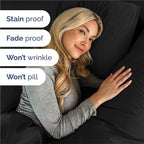 Twin Sheets Set 4 Piece - Includes 2 Pillowcases - Bed Sheets Twin Size - Soft Hotel Luxury Bedding - Cooling, Comfy, Cozy and Breathable - 1 Flat & 1 Fitted & 2 Pillowcases w/ Deep Pockets - Black