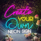 Custom Neon Signs for Wall Decor, CUSTOMNEON Personalized Neon Signs Customizable for Wedding Birthday Prom Party, Custom Neon Lights for Bedroom Bar Studio Beauty Salon Business Shop