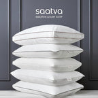 Saatva Down Alternative Pillow - Hypoallergenic Pillow with Plush & Airy Feel - Breathable Organic Cotton Cover - Lofty Microdenier Down Alternative - Queen (28"x16"), 1 Pack