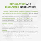 LUMENGY Solar Paver Light 4×8 inch, 2700K, Up to 18 Hours Continuous Lighting, Stainless Steel, Thick Glass, Glare-Free Illumination for Driveways, Pathways & Garden, Waterproof & Drive-Over Rated