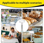 TACIDON 10Pcs Heart Table Number Holders with 10Pcs Table Numbers, Glamorous Crystal Crushed Diamond Place Card Holder, Table Card Holders for Home Wedding Dinner Party Events Decoration (Silver)