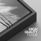 SIGNWIN 3 Piece Framed Canvas Wall Art Black and White Palm Tree Canvas Prints Home Artwork Decoration for Living Room,Bedroom - 16"x24"x3 Panels