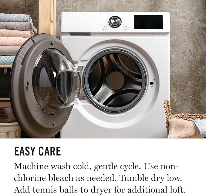 MARTHA STEWART Heirloom Jacquard 2 Piece Bed Pillow Set, 385 TC, Down-Alternative, Standard/Queen