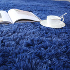 Area Rug 7x10 Living Room: Blue Area Rugs 7X 10 Carpets for Living Room - Shag Area Rug Modern Indoor Soft Shaggy Fuzzy Floor Carpet for Bedroom (Blue/7x10 Feet)