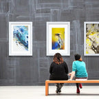 VCK 24x36 Inch Solid Wood Poster Frames with Wall Mounting Hanging Picture Frame White 3 Pack