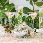 200PCS Yellow Faux Pearls Beads for Centerpiece Vases, Vase Filler Faux Pearls, No Holes Filler Beads for Party Anniversary Birthday Wedding Table Decor, 10/14/20/30mm