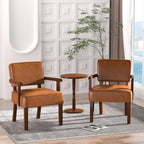Accent Chair, PU Leather Living Room Chairs Oversize with Soft Seat and Armrests for Living Room Dinning Room Bedroom Reading Room Waiting Room