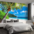 Beach Wall murals Peel and Stick Wallpaper for Bedroom Living Room - 85"x118"