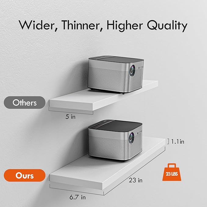 23’’White Floating Shelves for Wall,Rustic Wood Shelf for Room Decor/Storage/Display,Small Bookshelf,Wall Mounted Hanging Shelves for Bedroom, Bathroom, Living Room, Kitchen,Set of 4