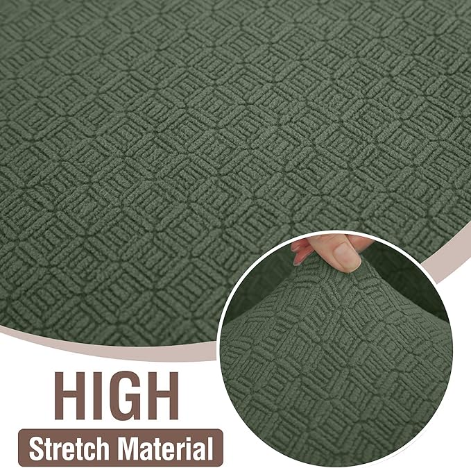 HDCAXKJ Sectional Couch Cover L Shape Stretch Sofa Covers Washable Jacquard Corner Couch Slipcover Non Slip Sectional Slip Cover U Shaped Furniture Protector for Pets Dogs (Blackish Green, Large)