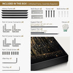 SIGNWIN 46"x72" Extra Large Framed Wall Art Magical Firefly Night Forest, Enchanted Woodland Scene for Home Living Room Bedroom Decor (Frame Assembly Required)