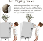 63" Long Dresser for Bedroom, 9-Drawer Fluted Dresser, Extra-Wide Wood Chest of Drawers with Smooth Metal Slides, Stable Base, Modern Clothes Storage Cabinet for Living Room, Hallway, Nursery