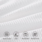 Bedsure Cotton Duvet Cover Queen - 100% Cotton Waffle Weave Bright White Duvet Cover Queen Size, GentleSoft™ and Breathable Bedding Set for All Season, 3 Pieces, 90"x90"