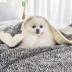 Snuggle Sac Soft Warm Bed Blanket Oversized Twin XL 66x90“, Super Soft Warm Blankets for Bed, Living Room, Luxurious Microfiber Blanket Dupes, Heather Black, 66x90 inches