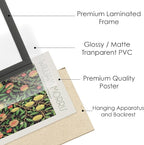 Framed Wall Art Set, Green Botanical Prints, Set of 10 pcs Eclectic Framed Posters for Room Decor, William Morris Wall Art, Aesthetic Nature-Inspired Gallery Wall Decor for Living Room, Bedroom, Kitchen